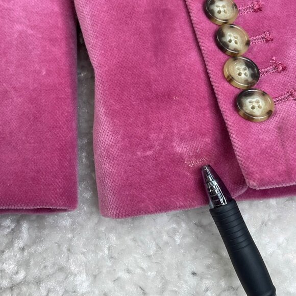 J Crew Parke Pink Velvet Blazer Jacket - Picture 7 of 14